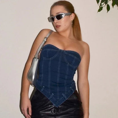 Fashion Sexy Outerwear Chest-wrapped Vest - Gizmo Galaxy