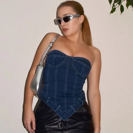 Fashion Sexy Outerwear Chest-wrapped Vest - Gizmo Galaxy