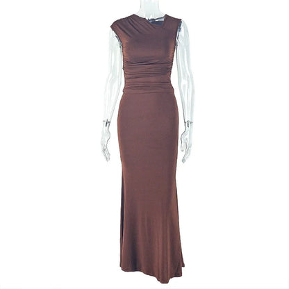 Slim-fit Pleated Fashionable Solid-color Skirt Suit - Gizmo Galaxy