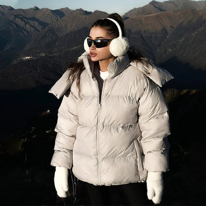 Women's Bread Coat Warm Loose Padded Coat - Gizmo Galaxy