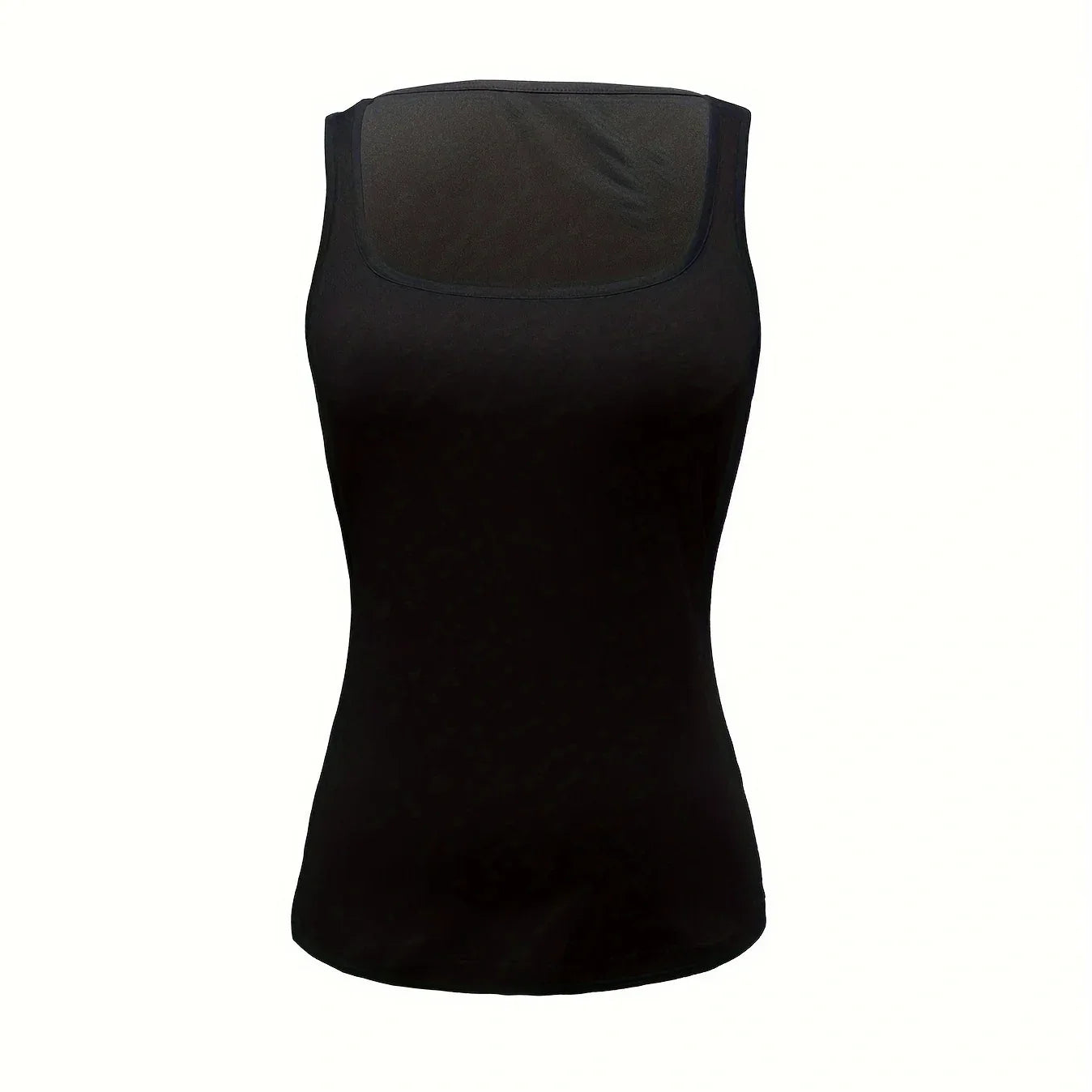 Women's New Solid Color Sweetheart Sleeveless Vest Slim Fit Top - Gizmo Galaxy