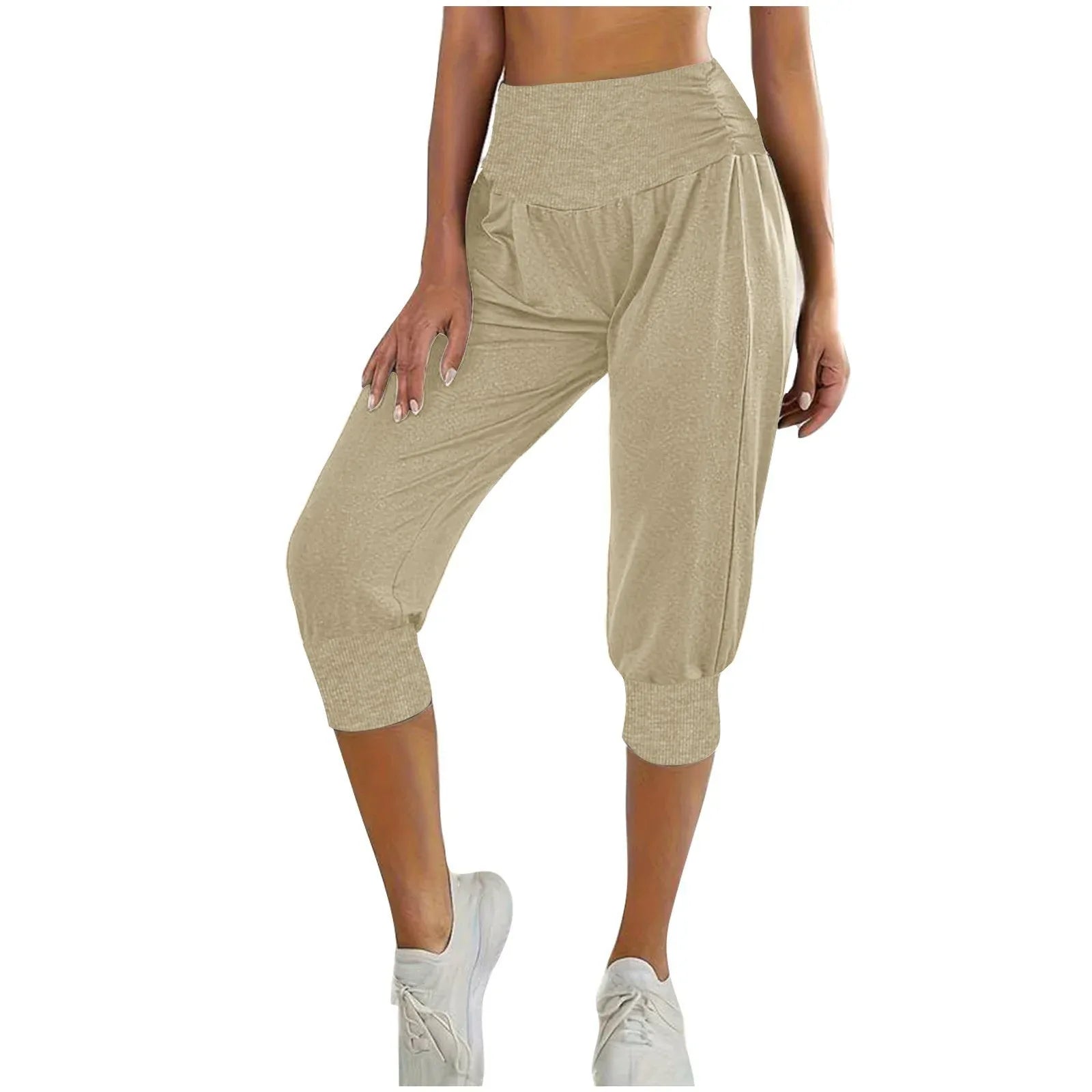 Women's Home Casual Pants High Waist Temperament Ankle-tied Harem Pants - Gizmo Galaxy