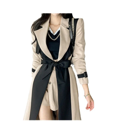 Fashionable Autumn Women's Long Trench Coat - Gizmo Galaxy