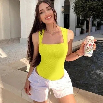 Sleeveless Vest Tight Jumpsuit - Gizmo Galaxy