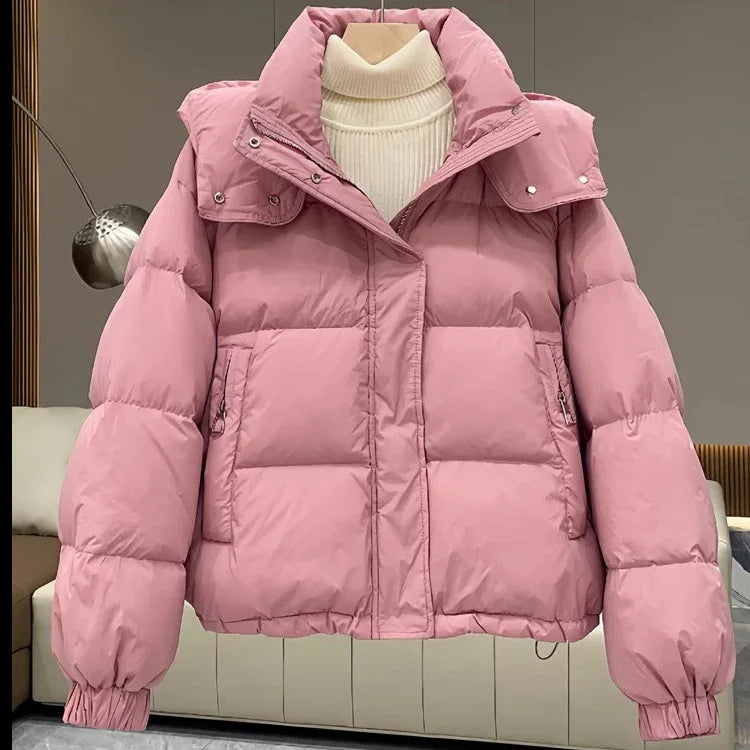 Fashionable Cotton Coat Women's Casual Jacket - Gizmo Galaxy