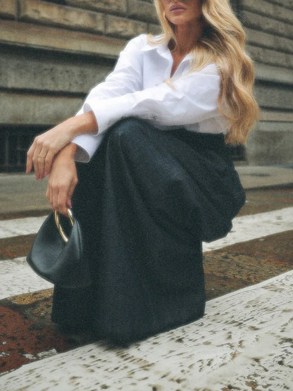 Elegant High-waist Wide-leg Jeans - Gizmo Galaxy