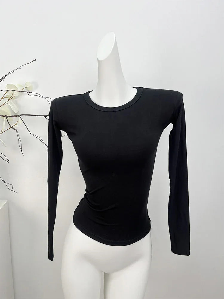 Shoulder Modal Stretch Tight Sports Long Sleeve - Gizmo Galaxy