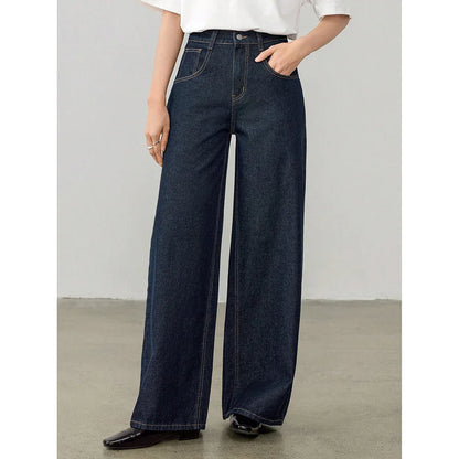 Women's Vintage High Waist Straight Leg Jeans - Gizmo Galaxy