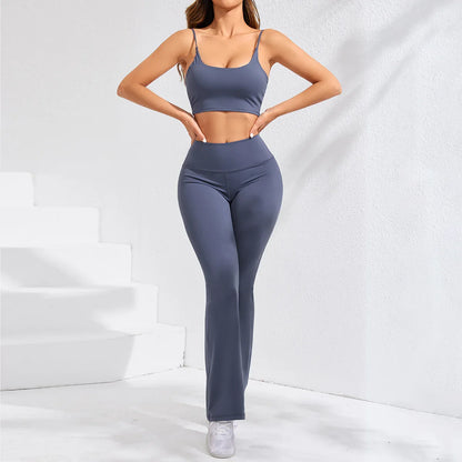 Women's Solid Color Casual High Waist Hip Lift Yoga Pants - Gizmo Galaxy
