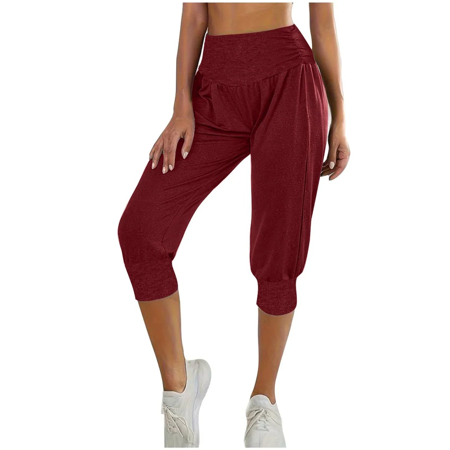 Women's Home Casual Pants High Waist Temperament Ankle-tied Harem Pants - Gizmo Galaxy