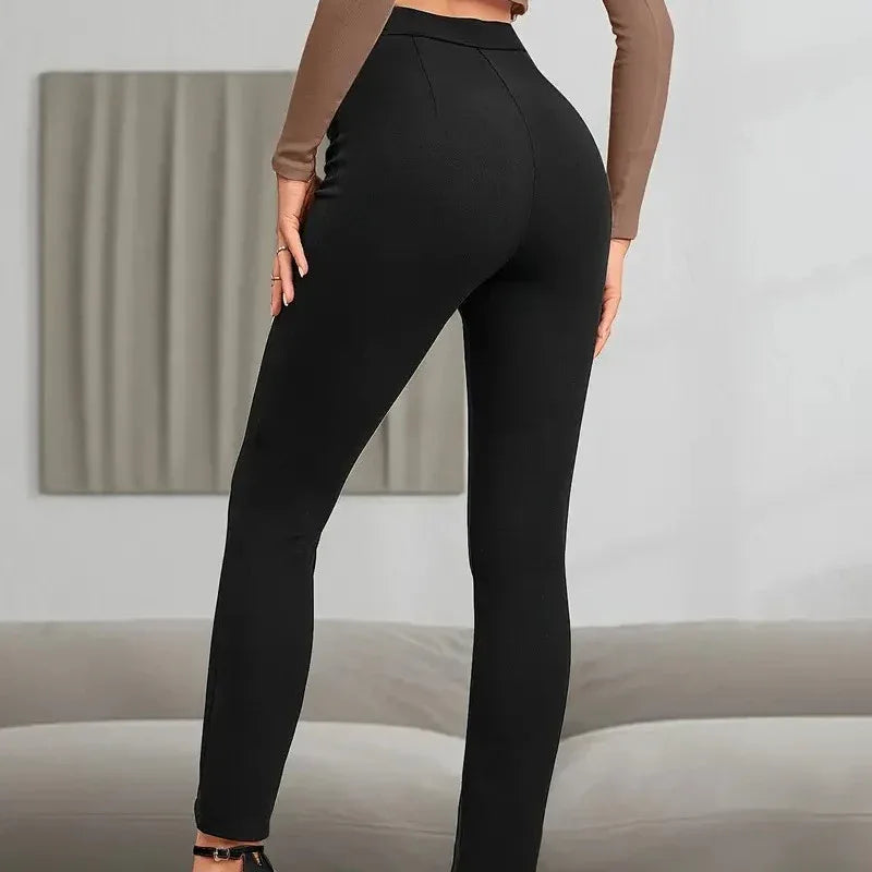 European And American High Waist Casual Sports Split High Slim Fit Comfortable Breathable Hip Lifting Yoga Leggings - Gizmo Galaxy