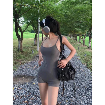 All-matching Summer Waist Bag Slim Fit Sweet And Spicy Niche One-piece Shorts - Gizmo Galaxy