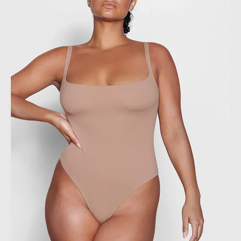 Double-layer High Elastic Fabric Belly Contracting Jumpsuit Sling Corset - Gizmo Galaxy