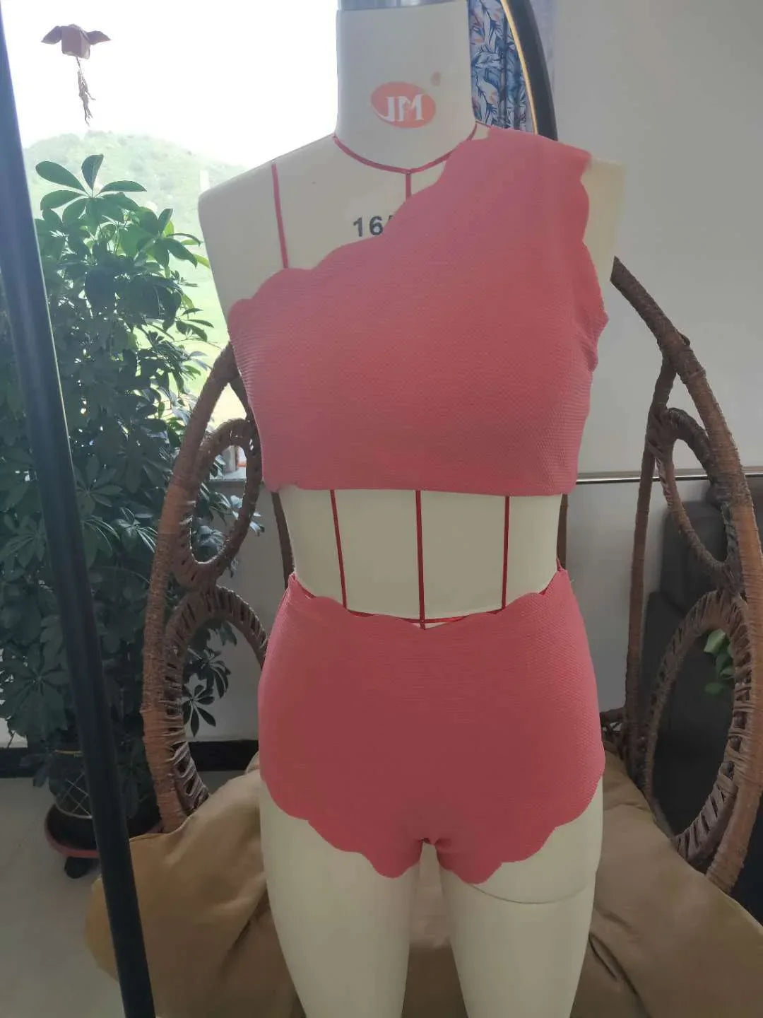 European And American-style Petal-patterned Sexy Off-shoulder High-waist Bikini - Gizmo Galaxy
