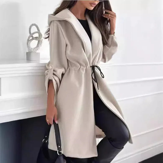 Women's Casual Long Sleeve Fall Winter Coat - Gizmo Galaxy