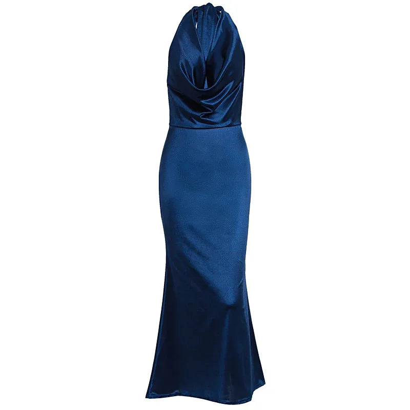 Sexy Halter-neck, Plunging Neckline, Backless Dress - Gizmo Galaxy