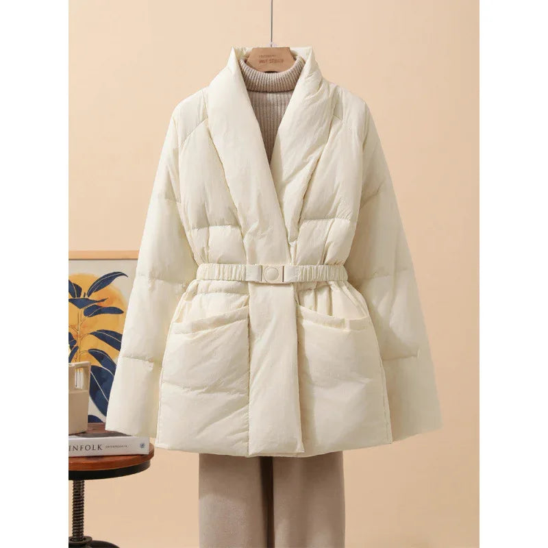 Belt Waist-tight Loose Cool Coat - Gizmo Galaxy