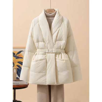 Belt Waist-tight Loose Cool Coat - Gizmo Galaxy
