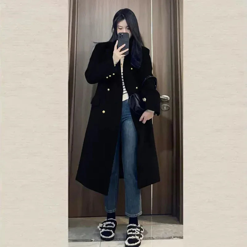 Autumn And Winter Woolen Coat - Gizmo Galaxy