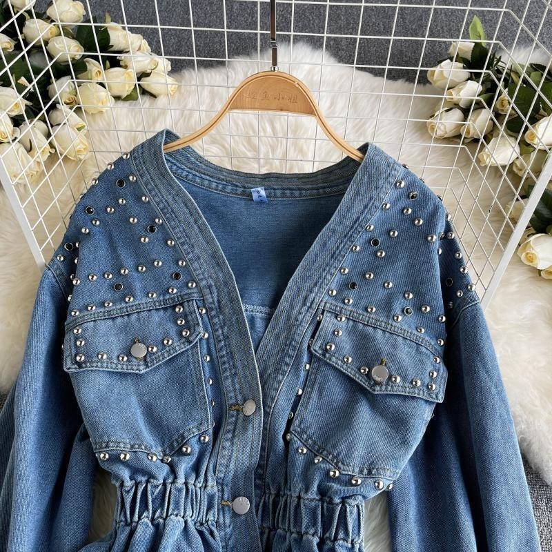 Denim Coat Female Spring And Autumn Long Sleeve Top - Gizmo Galaxy