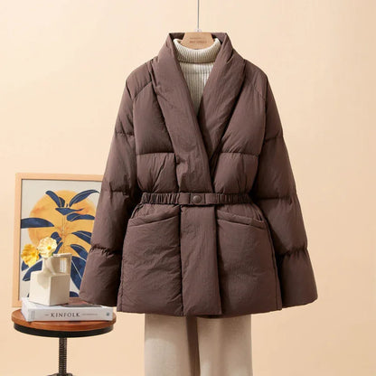 Belt Waist-tight Loose Cool Coat - Gizmo Galaxy