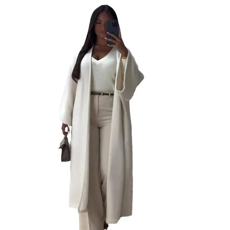 Autumn New Lazy Wind Loose Mid-length Cardigan Coat - Gizmo Galaxy