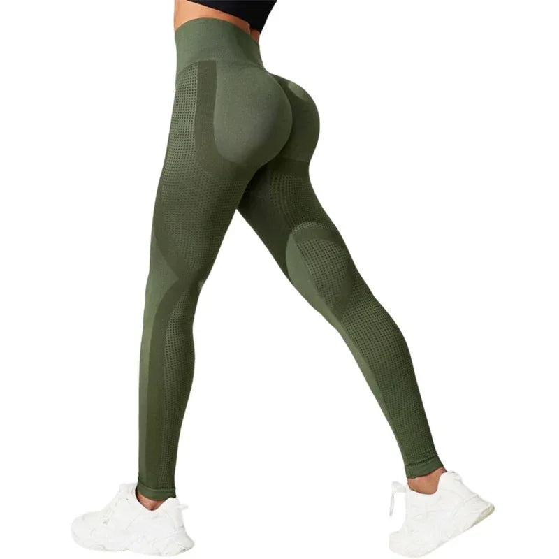 Fashion Slim Fit Waist Shaping Hip Lifting High Elastic Shock Absorption Fitness Yoga Exercise Pants - Gizmo Galaxy