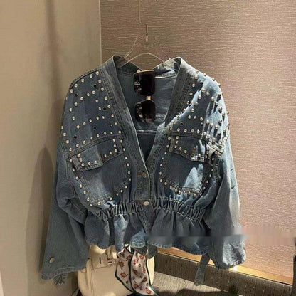 Denim Coat Female Spring And Autumn Long Sleeve Top - Gizmo Galaxy