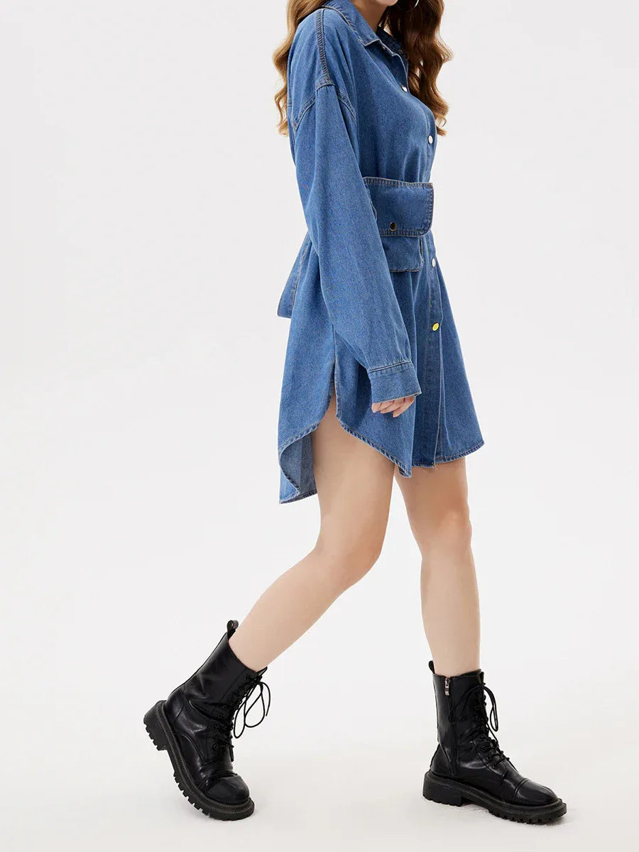 Stylish Casual Versatile Tie-waist Backless Multi-wear Baggy Shirt - Gizmo Galaxy