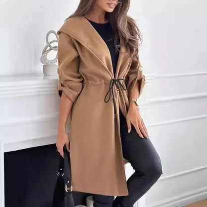Women's Casual Long Sleeve Fall Winter Coat - Gizmo Galaxy