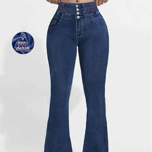 Women's High Waist 3D Printed Bootcut Trousers Yoga Pants Casual Pants - Gizmo Galaxy