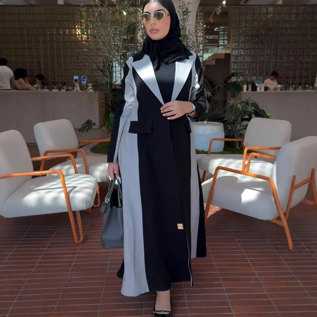 New Designer Model Color Matching Graceful And Fashionable Casual Mid-length Trench Coat - Gizmo Galaxy