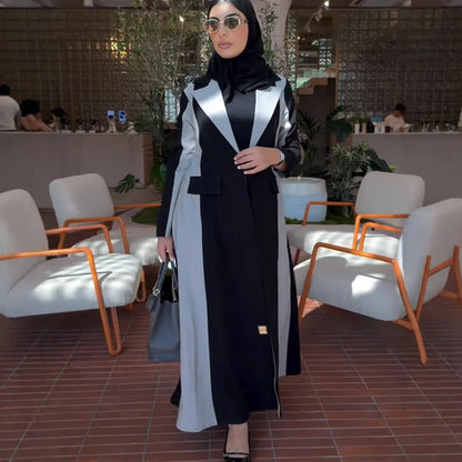 New Designer Model Color Matching Graceful And Fashionable Casual Mid-length Trench Coat - Gizmo Galaxy