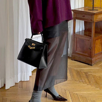 Designer-style Sheer High-waist Skirt For Women - Gizmo Galaxy